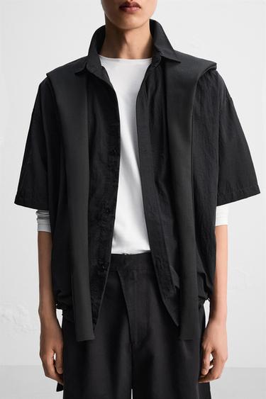 LIGHTWEIGHT TECHNICAL SHIRT - Black by Zara