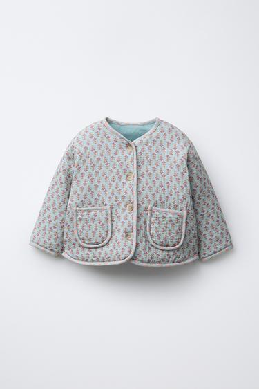GEWATTEERD JACK MET BLOEMEN - Multicolour van Zara