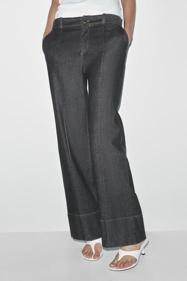 CALÇA BOOTCUT - Preto da Zara