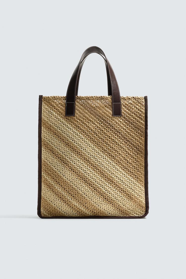 ZARA WOVEN TOTE BAG