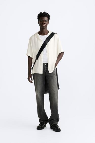 CHEMISE SATINÉE - Blanc cassé de Zara - Image 0