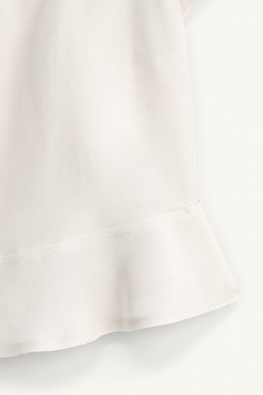 LIMITED EDITION ROMANTIC BUTTON-UP TOP - Ice by Zara - Image 7