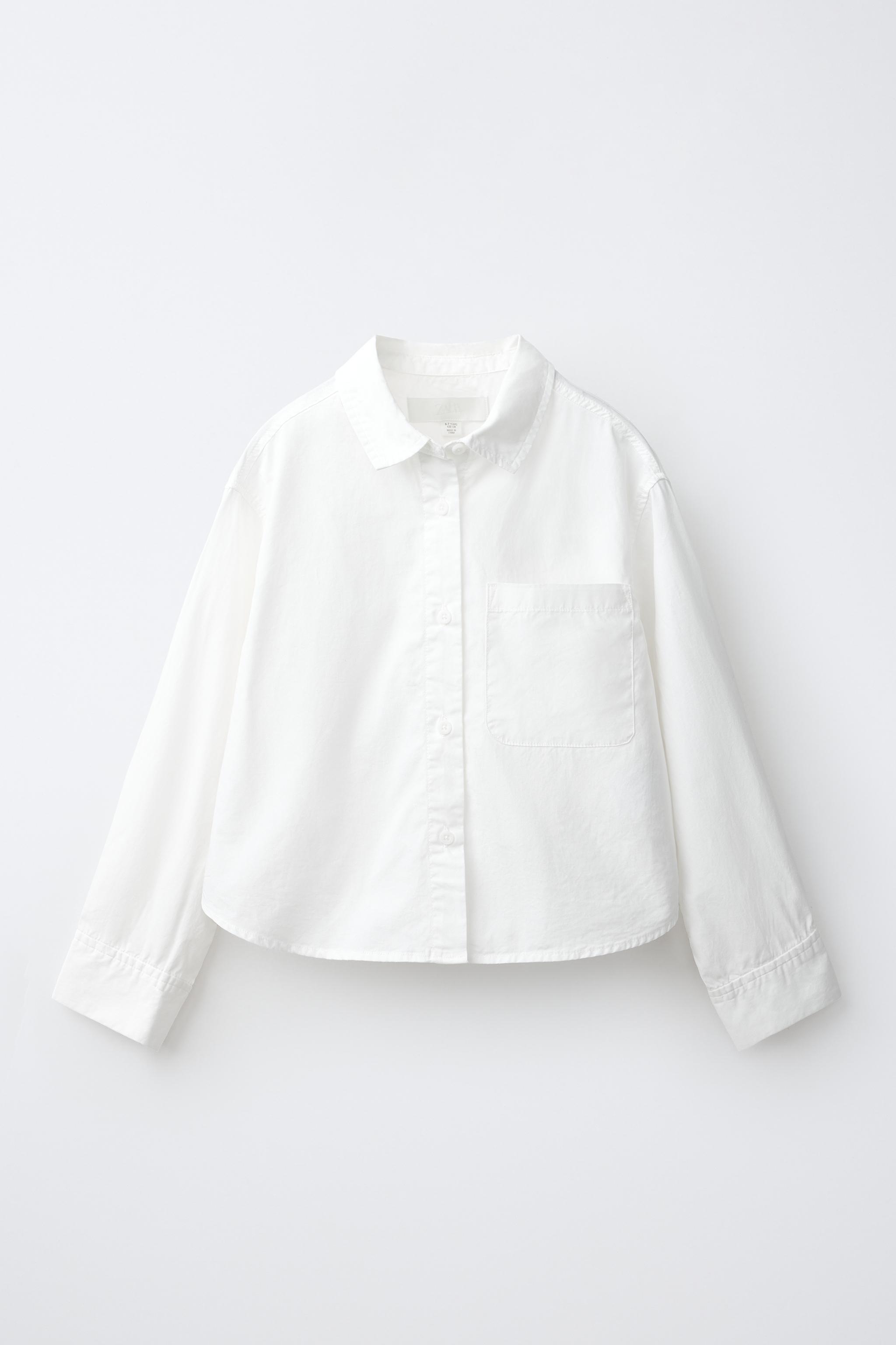CHEMISE EN POPELINE UNIE