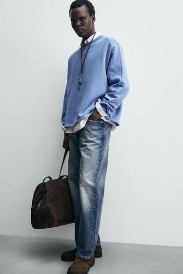 SWEAT RELAXED FIT - Bleu roi de Zara - Image 4