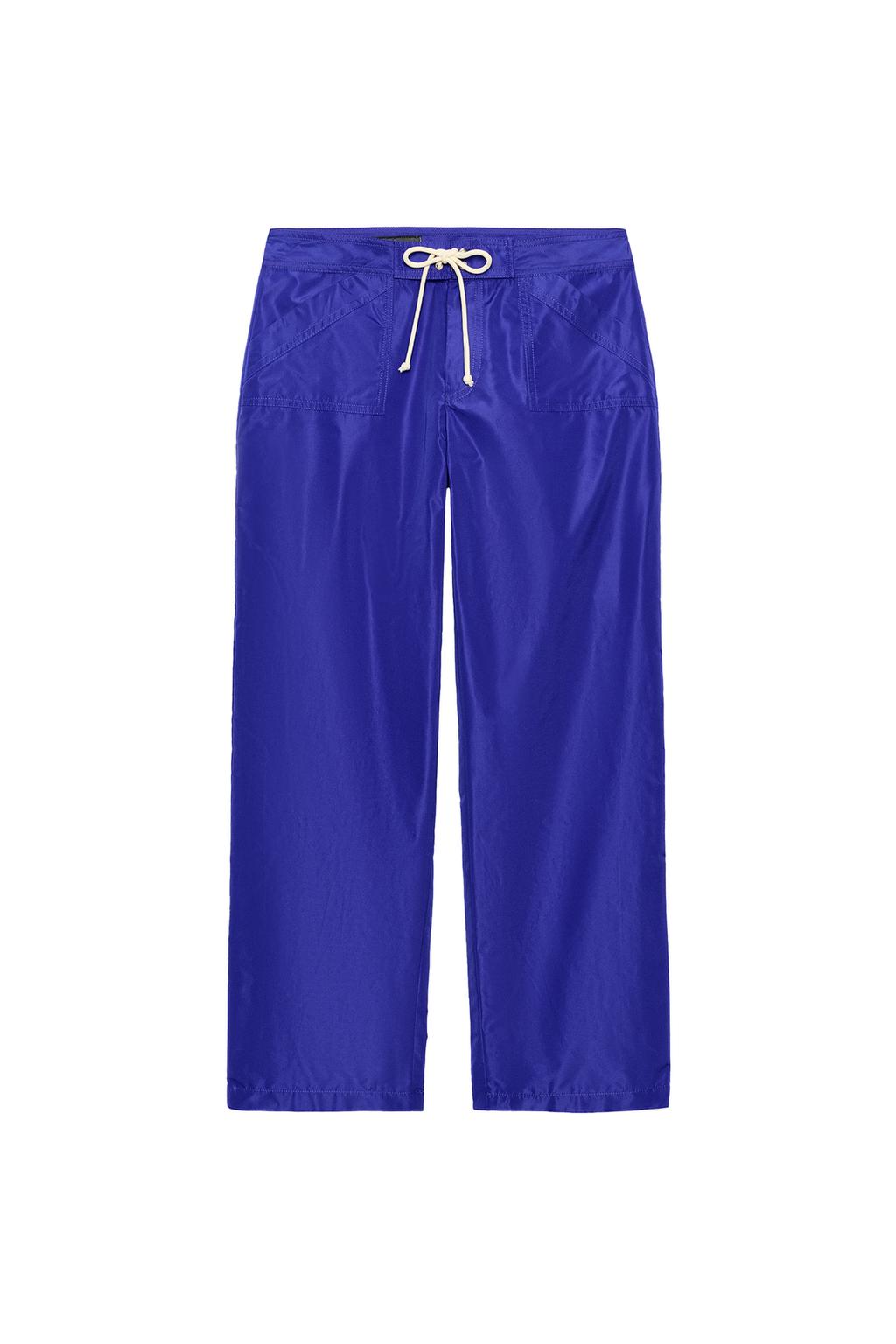 NYLON CROPPED DRAWSTRING PANTS - image 3