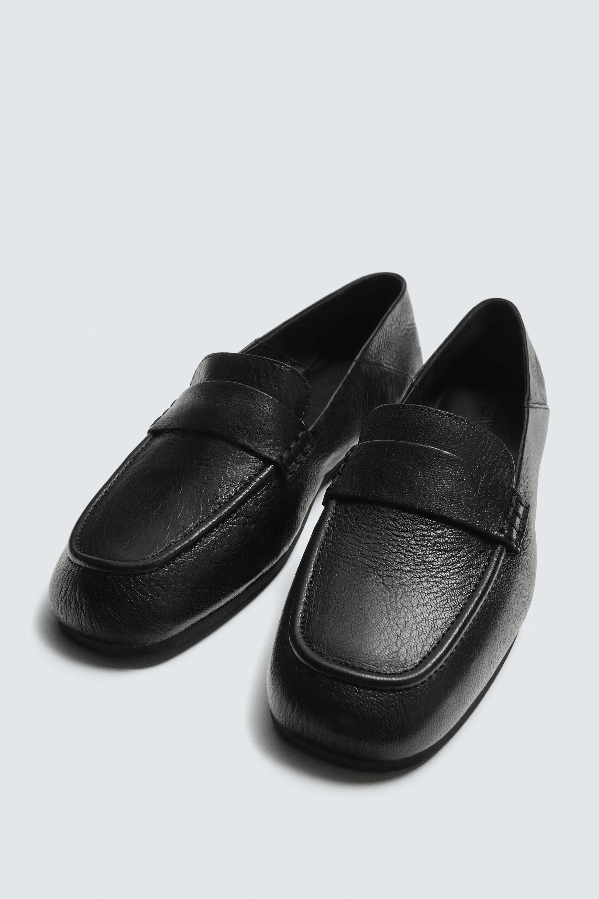 LEATHER PENNY LOAFERS