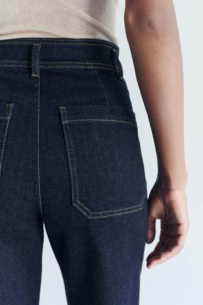 ZW COLLECTION MARINE STRAIGHT LEG CEPLİ YÜKSEK BEL JEAN_3