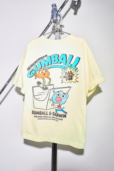 GUMBALL CARTOON NETWORKâ„¢ PRINT T-SHIRT - Yellow by Zara