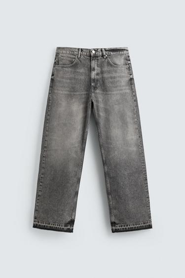 LOOSE FIT JEANS - Grey by Zara