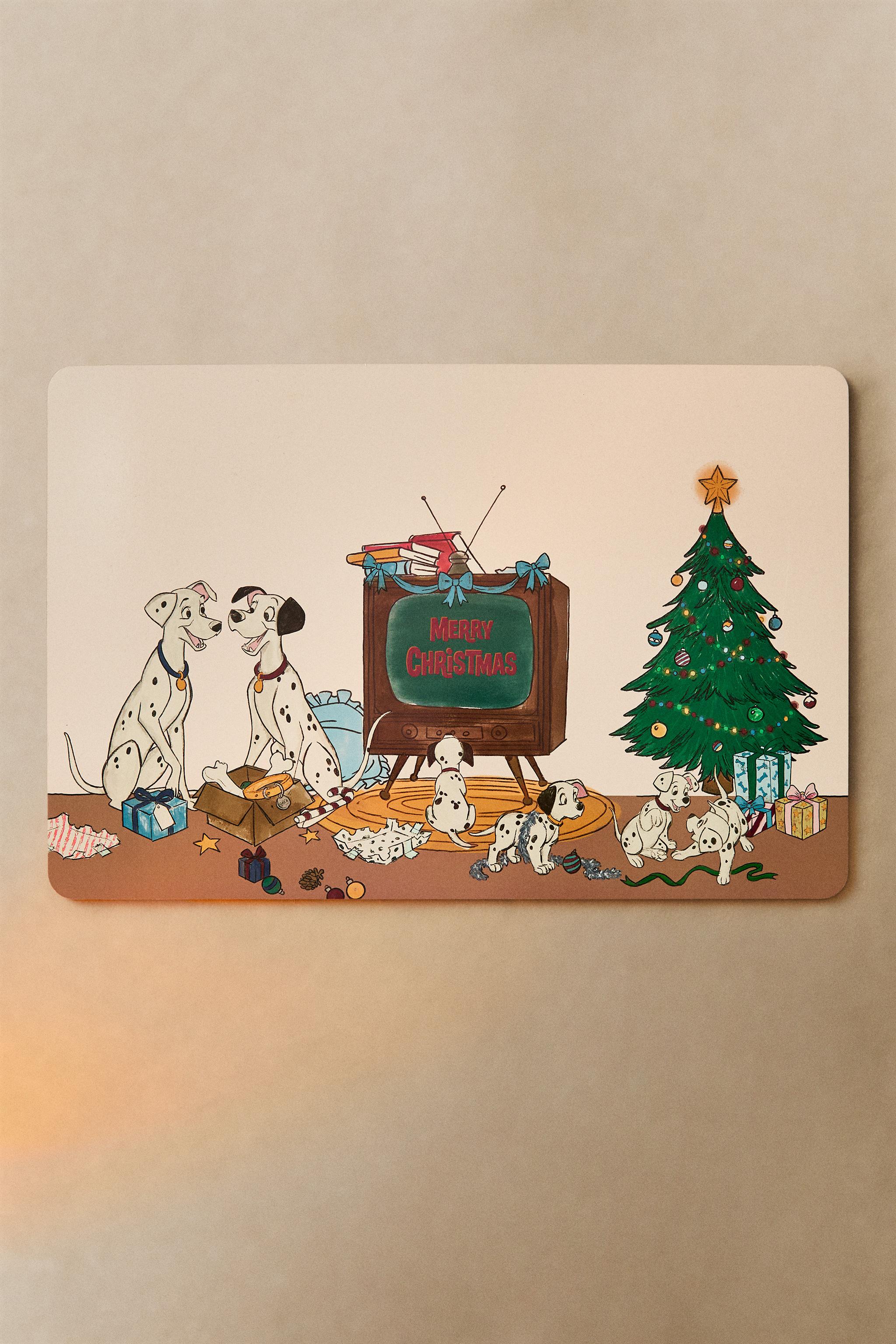 101 DALMATIANS ©DISNEY CHRISTMAS RECTANGULAR CORK PLACEMAT