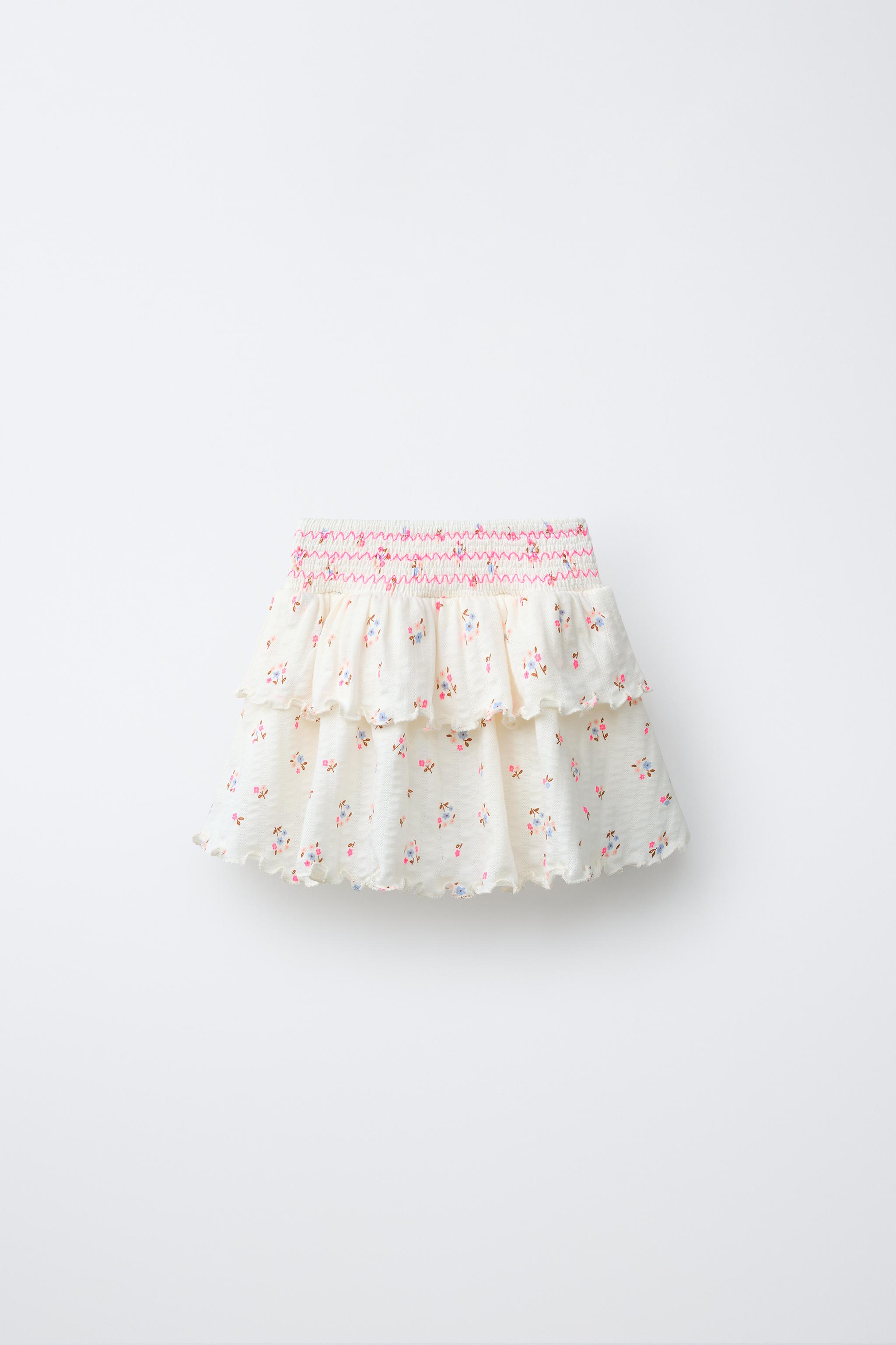 FLORAL TEXTURED SKORT