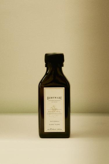 (100 ML) PATCHOULI, YLANG-YLANG BODY OIL - White / Pink by Zara - Image 5