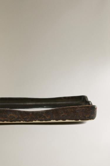 PLATEAU CÉRAMIQUE NOIRE - Noir de Zara - Image 3