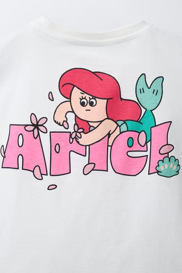 ARIEL PRINCESSES © DISNEY PRINTED T-SHIRT - White by Zara - Image 3