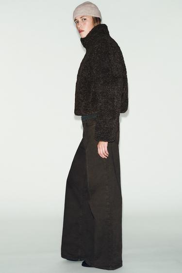 보온 패딩 아노락 - Zara 브라운