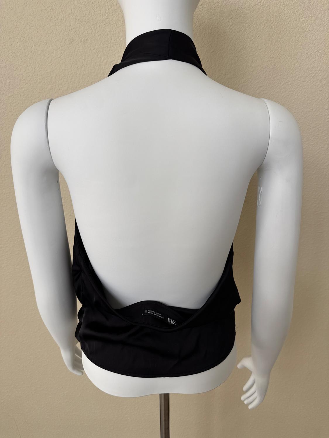 SATIN EFFECT HALTER TOP - Image 3
