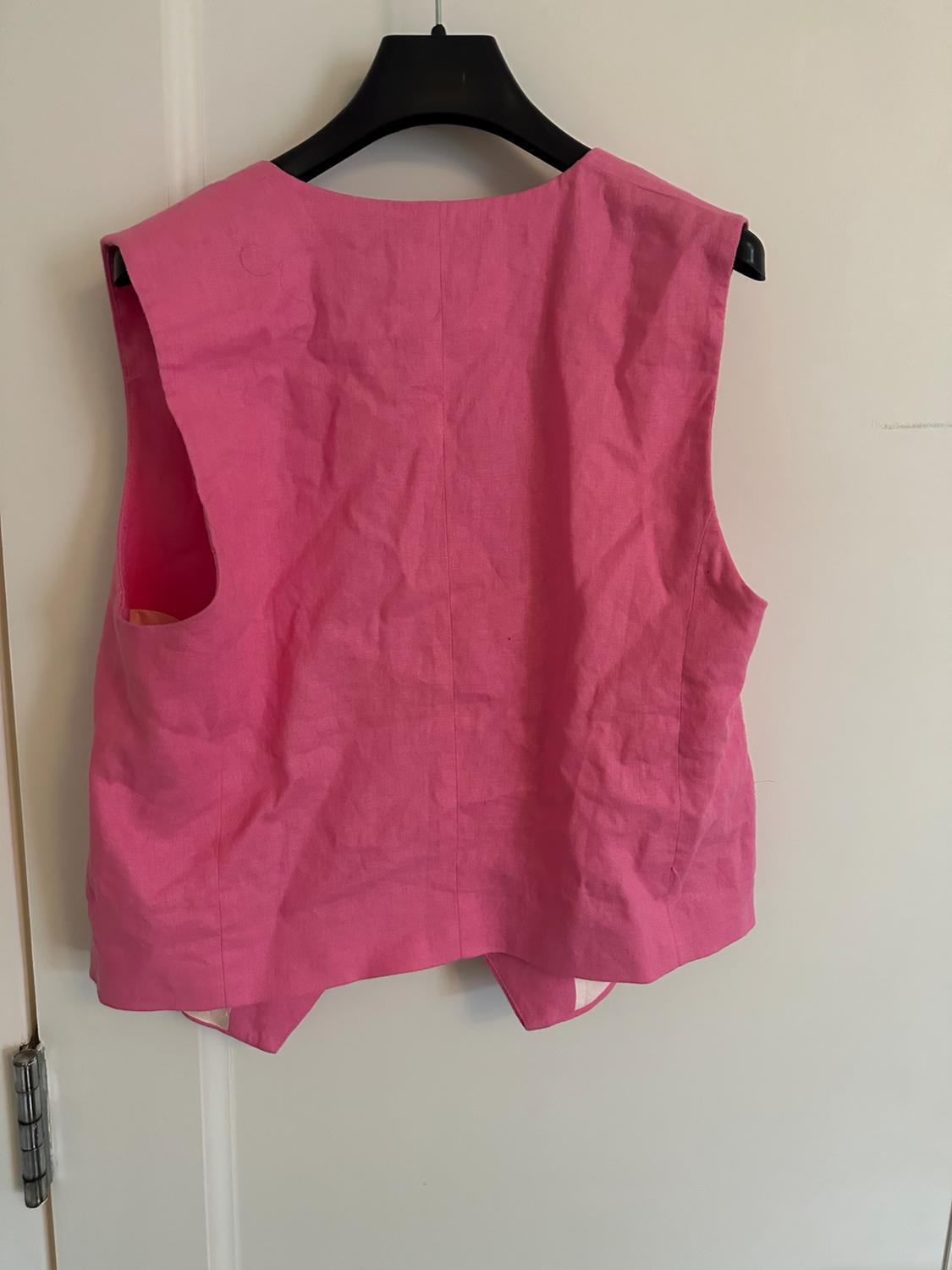 TAILORED LINEN BLEND WAISTCOAT - Image 3