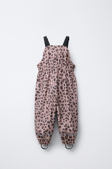 WATER RESISTANT PRINTED RUBBERISED JUMPSUIT - Pink by Zara - Image 1