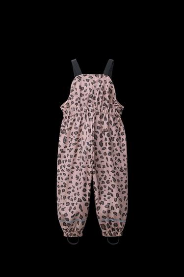 WATER RESISTANT PRINTED RUBBERISED JUMPSUIT - Pink by Zara