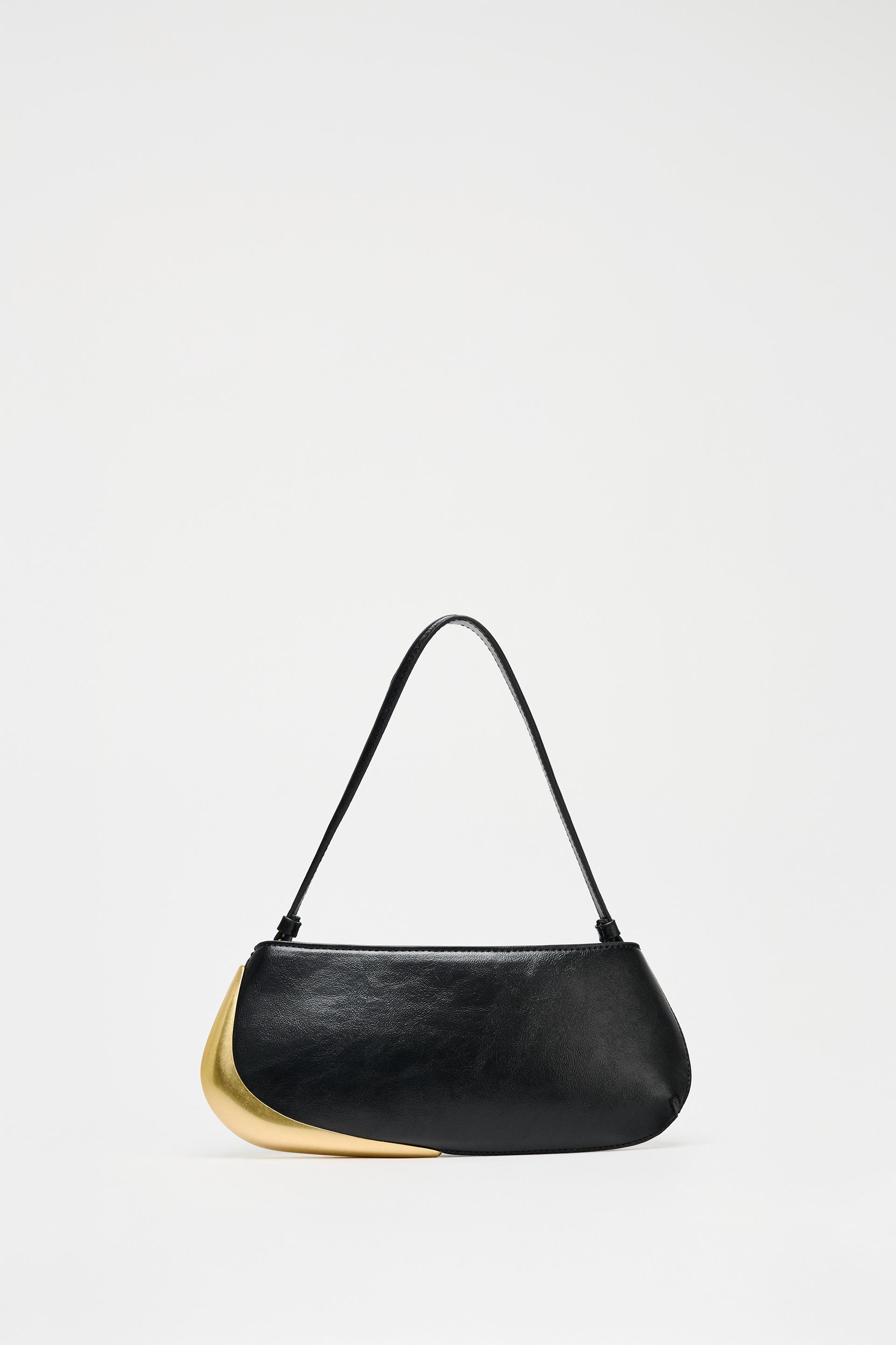 METALLIC DETAIL SHOULDER BAG