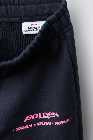 PANTALON MOLLETON WIDE LEG KPOP DEMON HUNTERS™ NETFLIX © - Gris anthracite de Zara - Image 2