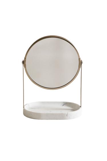 MARBLE-EFFECT MIRROR - Grey by Zara