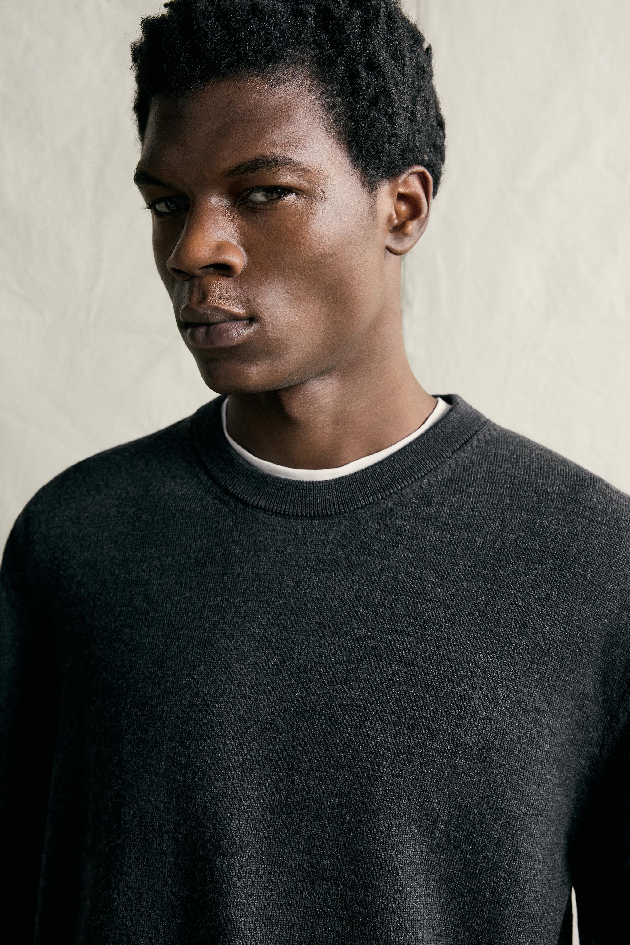 Мужские свитеры Zara 100% WOOL REGULAR FIT JUMPER — фото 5