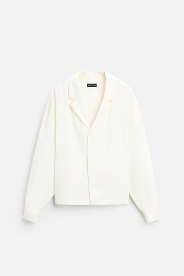 FLOWING SHIRT - Oyster-white by Zara