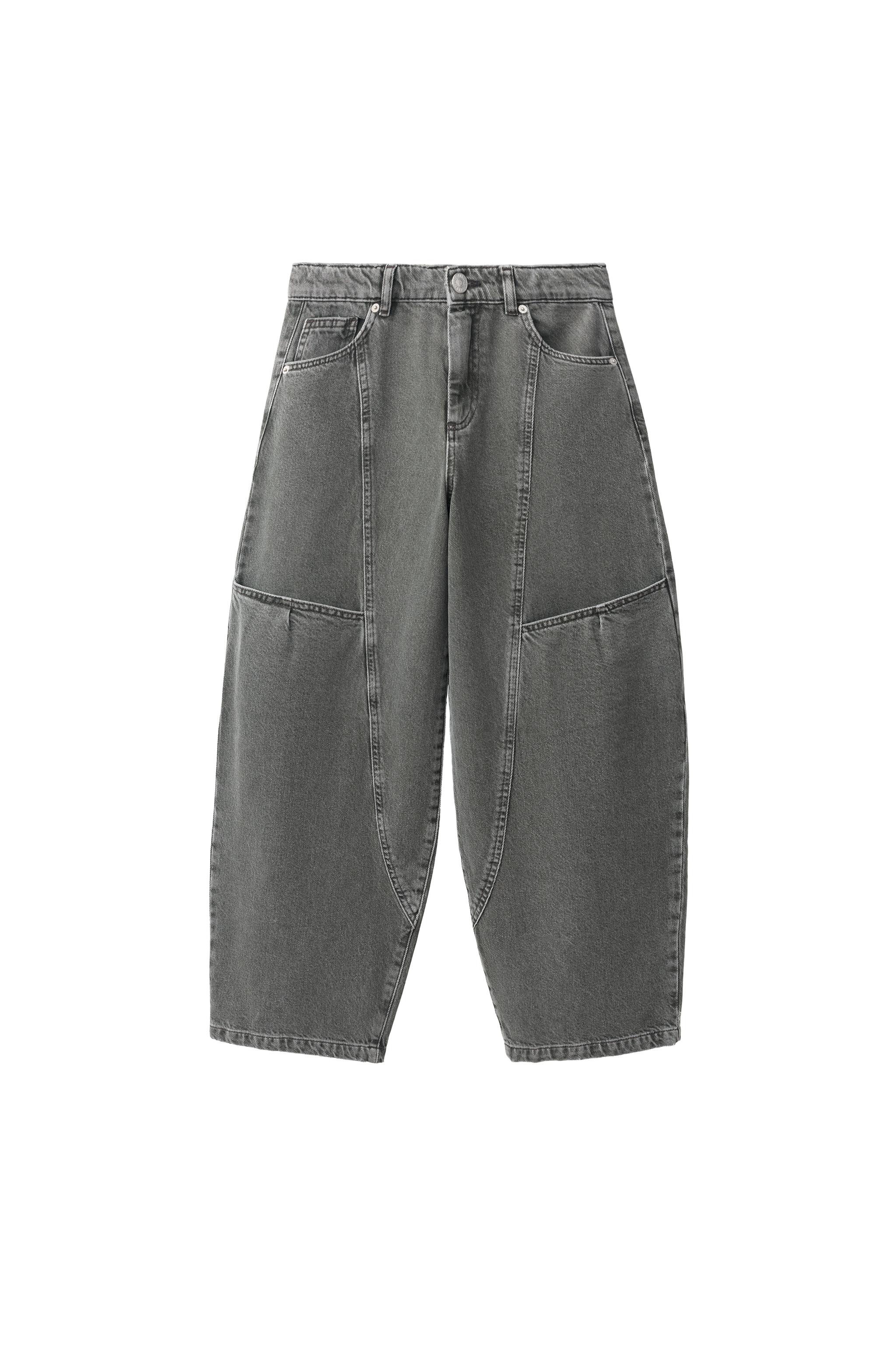 バルーンデニムパンツ - グレー | ZARA Japan / 日本