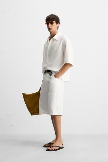 CHEMISE FLUIDE COUPE DÉCONTRACTÉE - Blanc de Zara - Image 3