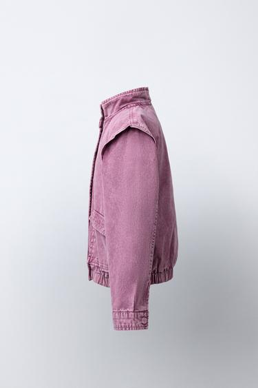 WASHED EFFECT JACKET - Dark pink by Zara - Image 2