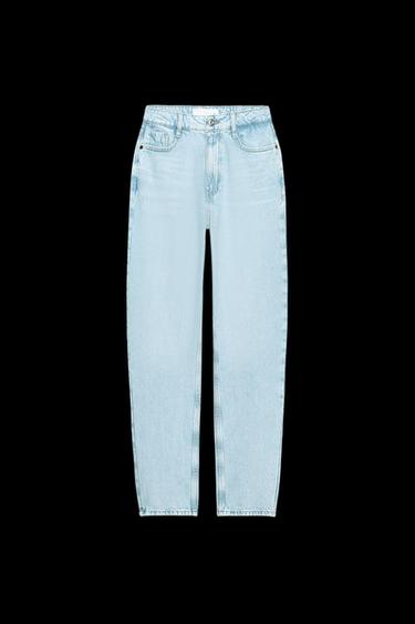 Zara Z1975 HIGH-RISE MOM FIT JEANS - Light blue - Image 0