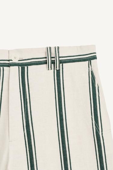 STRPD PNT - Green / Ecru by Zara - Image 5