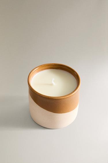 (150 G) SUNSET AT LEGZIRA SCENTED CANDLE - SAND/BROWN by Zara - Image 1
