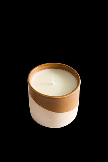 (150 G) SUNSET AT LEGZIRA SCENTED CANDLE - SAND/BROWN by Zara