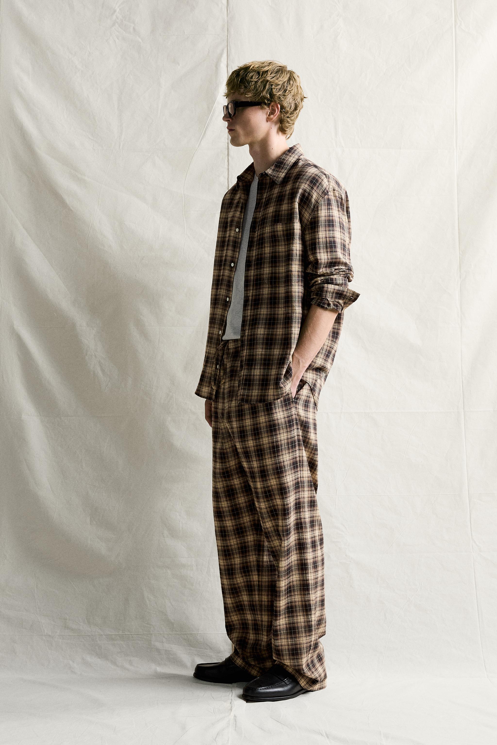 CHEMISE COUPE DÉCONTRACTÉE À CARREAUX
