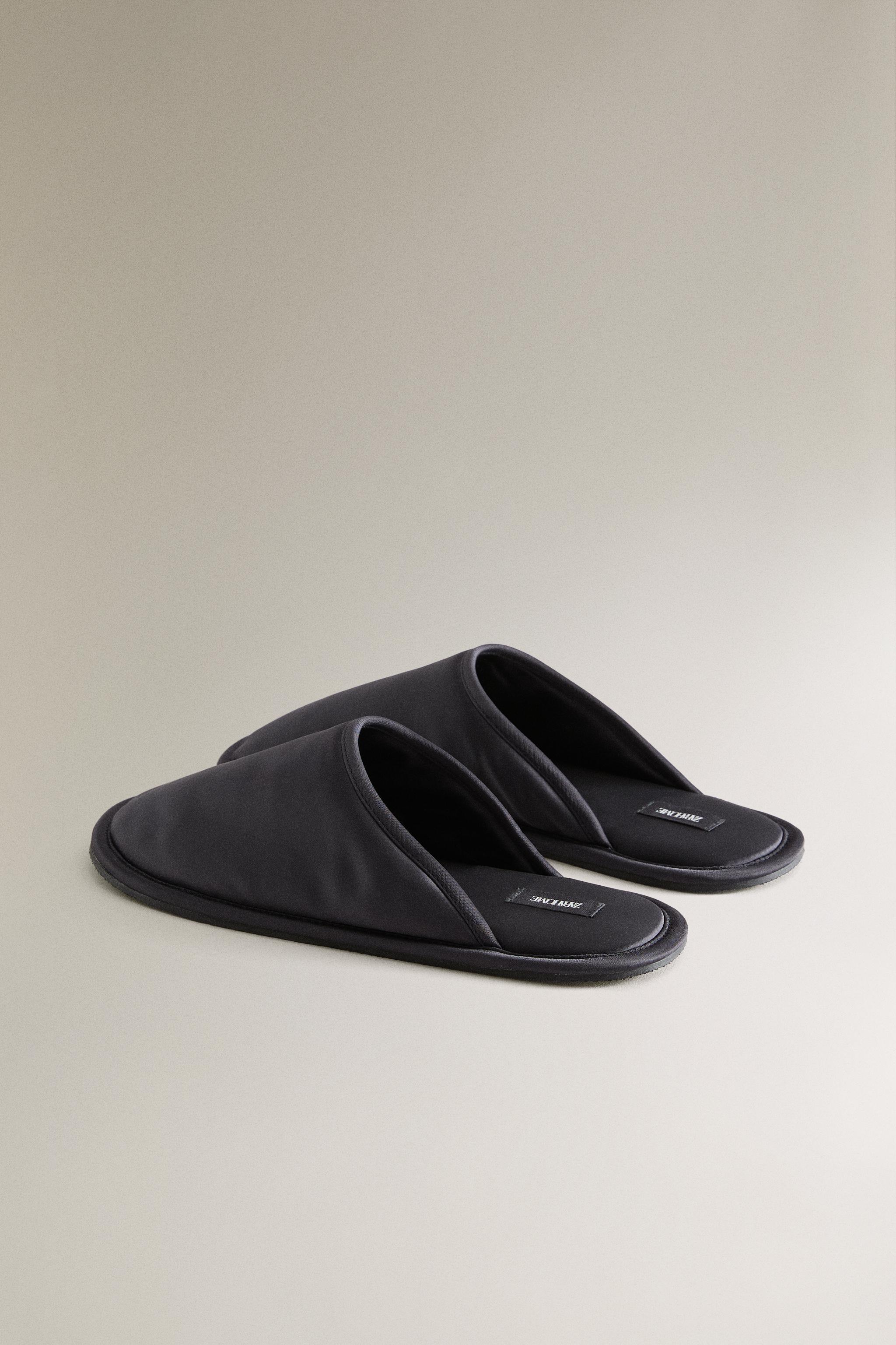 SATEEN MULE SLIPPERS