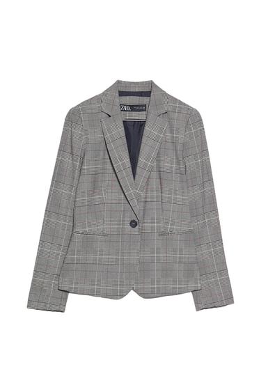 CHECK TAILORED BLAZER