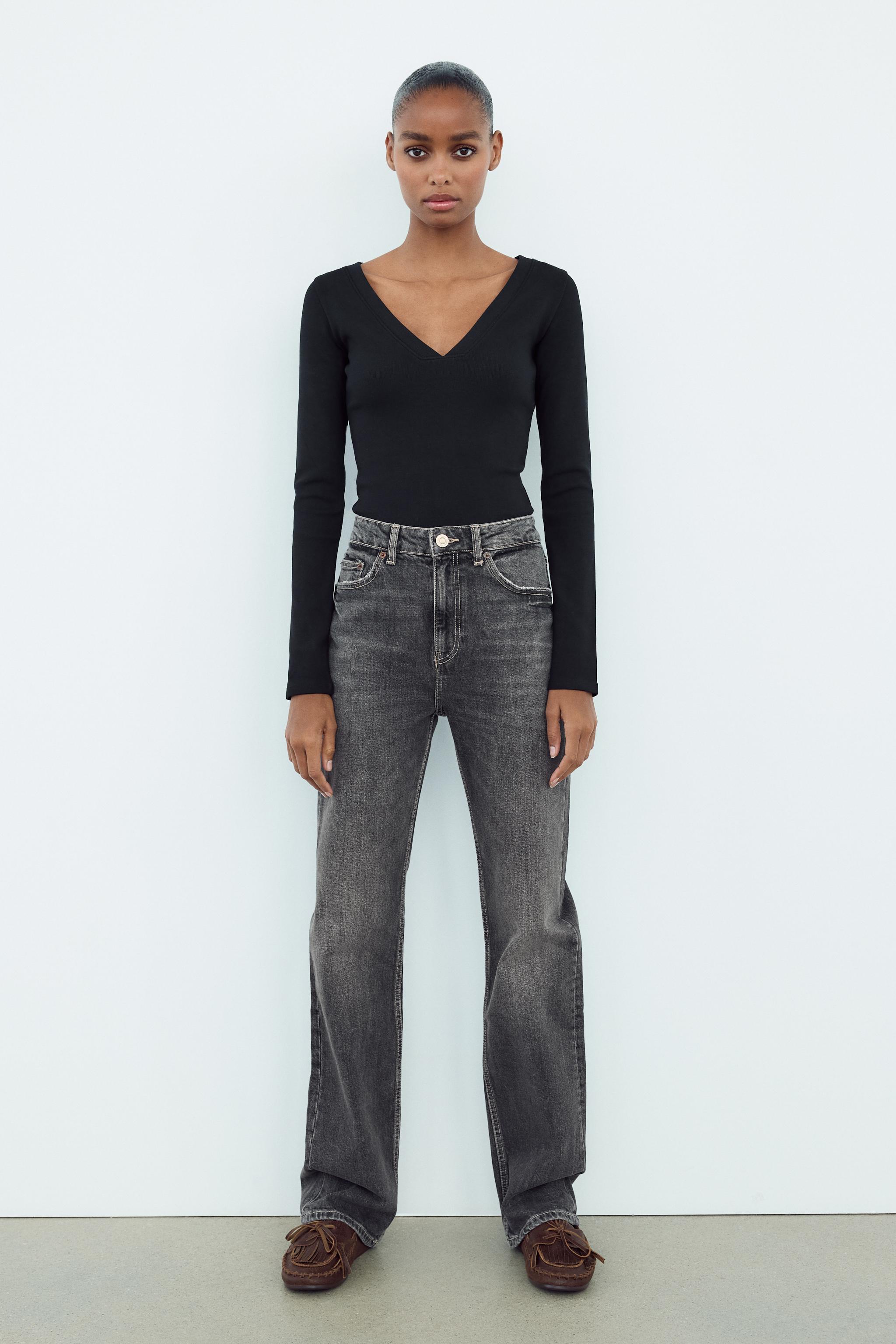 Jean mom taille haute zara shops