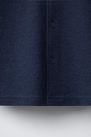 CHEMISE RUSTIQUE BRODÉE - Bleu de Zara - Image 3