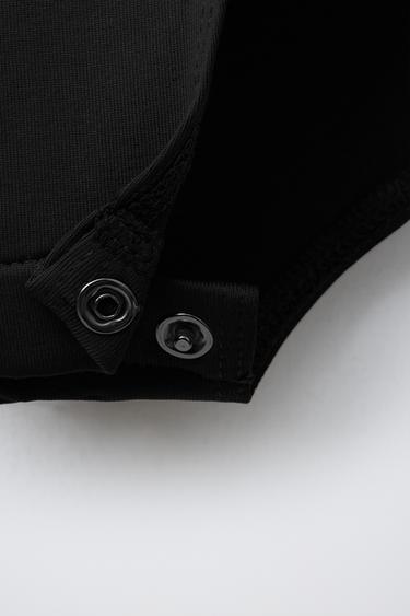 BODY EN POLYAMIDE - Noir de Zara - Image 3