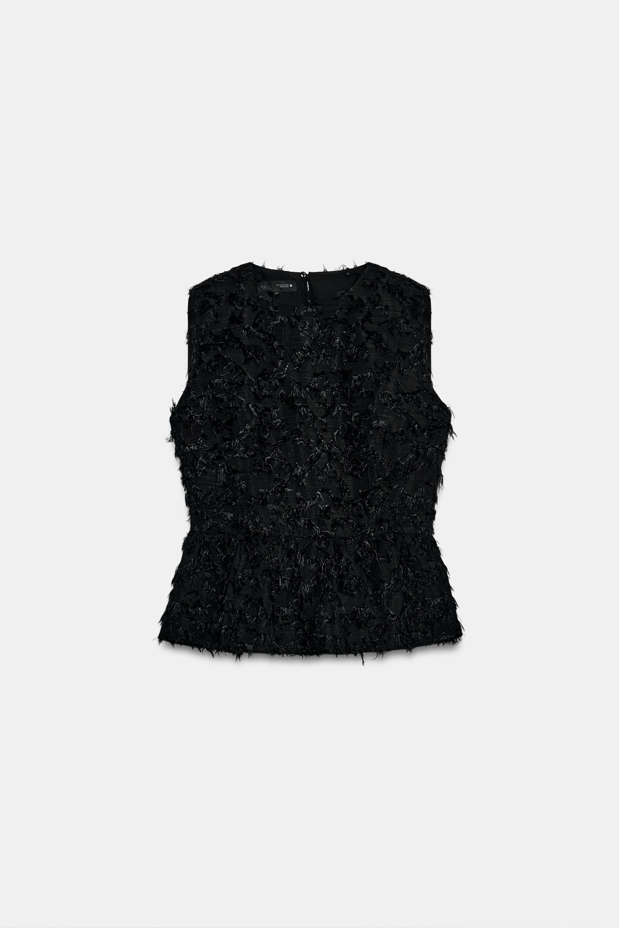 フリンジペプラムブラウス - ホワイト | ZARA Japan / 日本