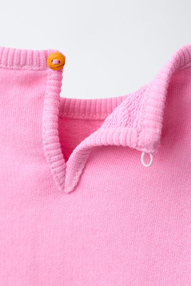 FLORAL PRINT SWEATSHIRT - Pink by Zara - Image 3