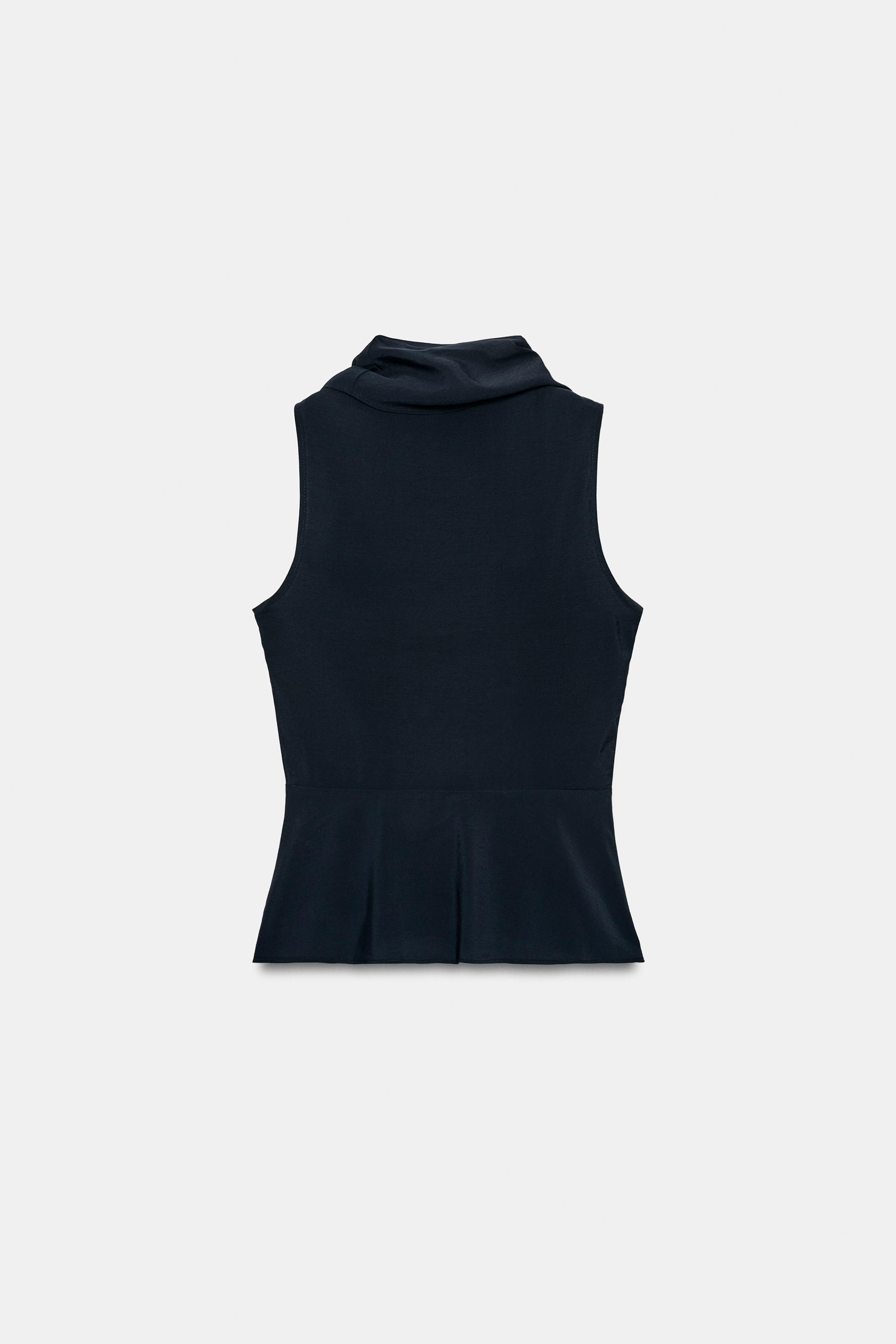 SCARF PEPLUM TOP