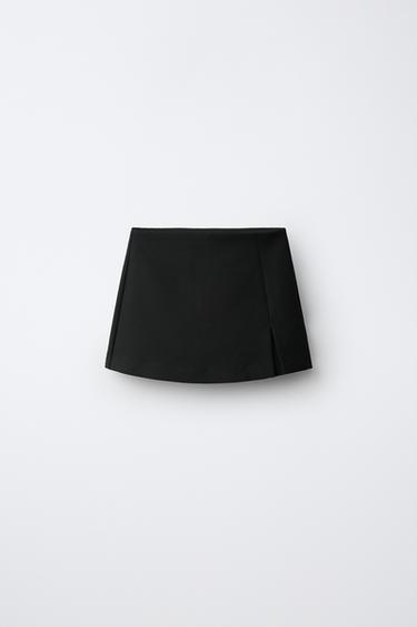 PLAIN BERMUDA SKORT - Black by Zara - Image 0