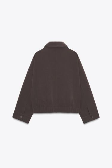 JACKET WITH POCKETS - Brown by Zara - Image 7