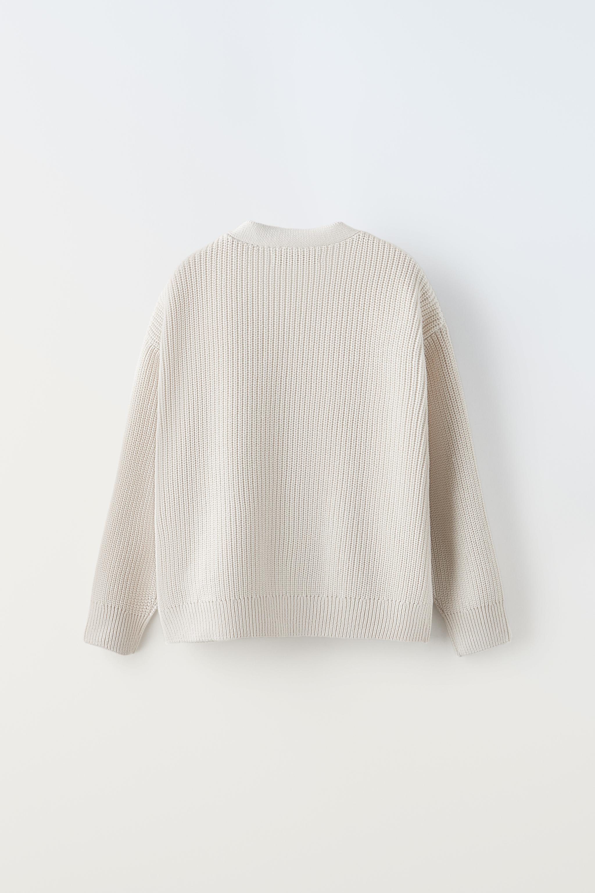 White Sweater Rib Knit