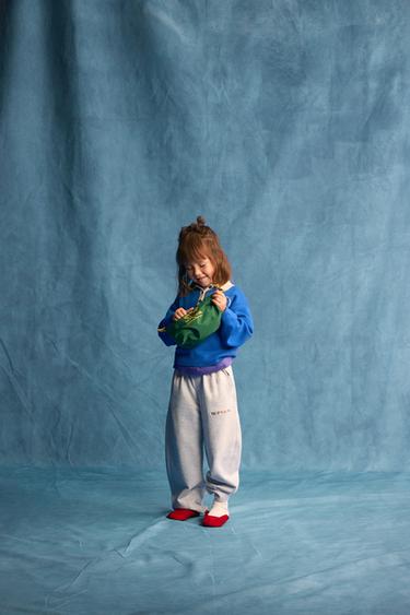 Zara PLETENA POLO MAJICA FRUIT OF THE LOOM™ – jarkoplava boja