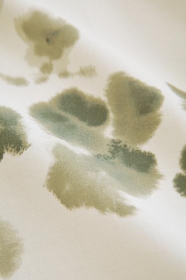 HOUSSE DE COUETTE IMPRIMÉ ESTOMPÉ - Vert de Zara - Image 2