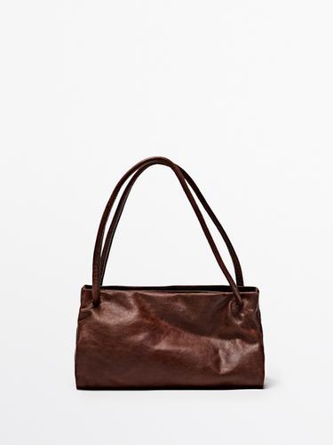 Zara Small nappa leather bag with compartments - Leather